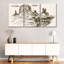 Sketched Wild West Cowboy Wall Art Multi Piece Canvas Print-708038222