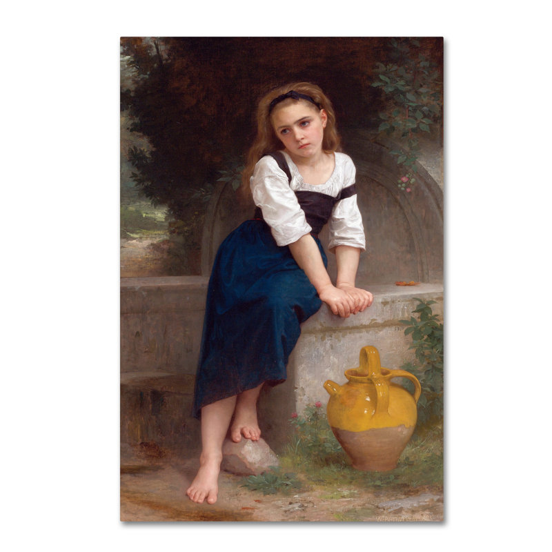 «orphelin, reproduction sur toile tendue, H 47 po x l 30 po
