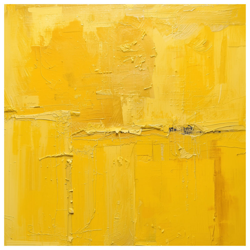 Tapisserie murale texturée abstraite jaune - texture, H 50 po x l 60 po avec 4 œillets