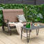Chaise berçante d'extérieur en métal Wondell
