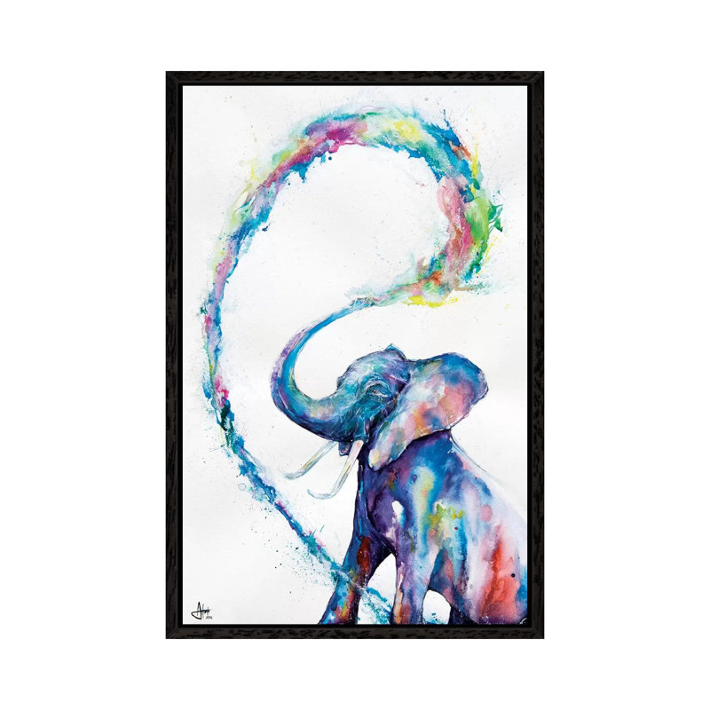 Veris 1 Piece Wall Art on Canvas, 66.04 cm H x 45.72 cm W, Black Framed