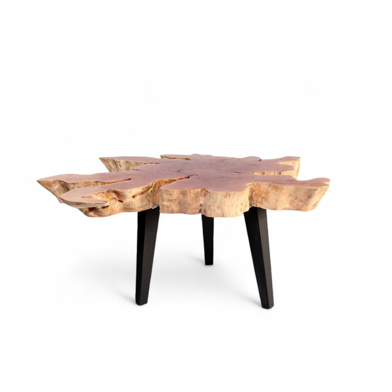 Solid Wood Top Single Coffee Table