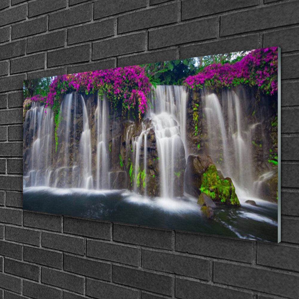 Nature Waterfall - No Frame Print on Glass