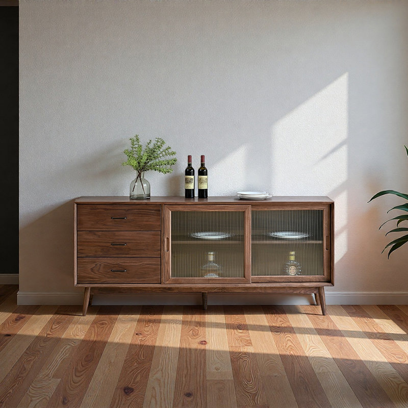 Buffet américain de luxe rétro, H 33,4 po x l 70,8 po x P 14,9 po