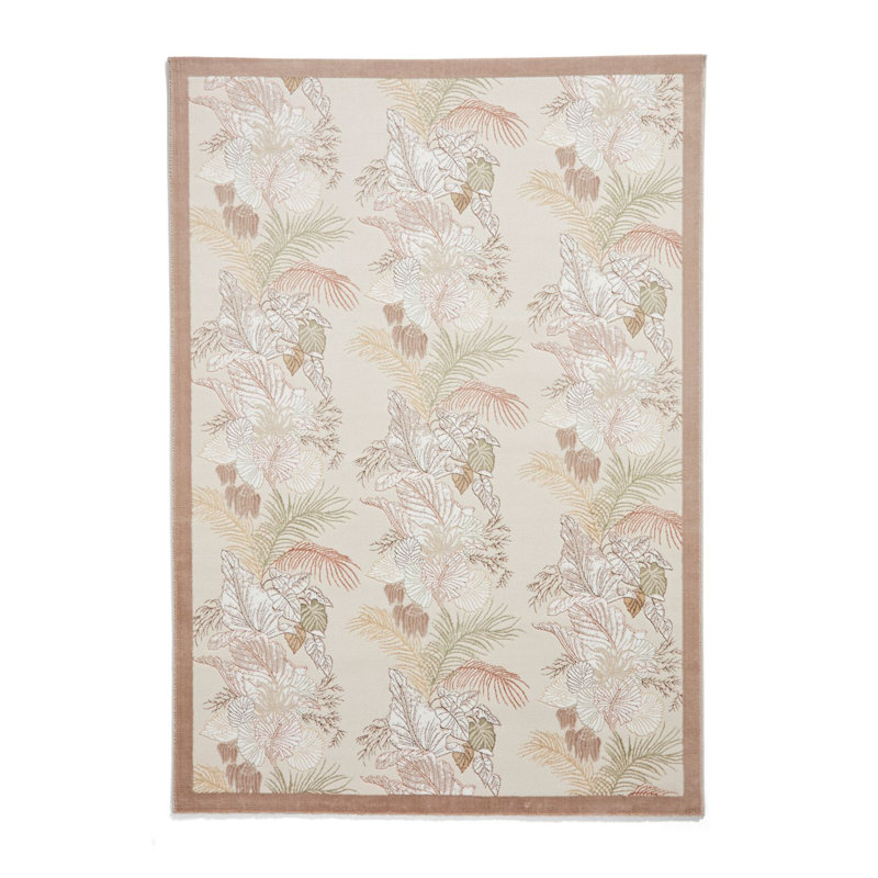 Laurence Llewelyn-Bowen Cathkin Tropicana Floral Machine Woven Area Rug, Bronze, Rectangle 160cm x 230cm
