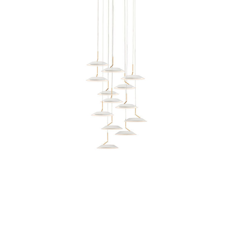 Royyo 13 - Light LED Pendant, Matte White