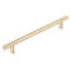 Emtek Select Cabinet Pull 6" C-C,  Rectangular Bar Stem, Knurled Bar-312190001-270852517