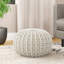 Wollano 50cm Wide Tufted Round Pouf Ottoman-32085793