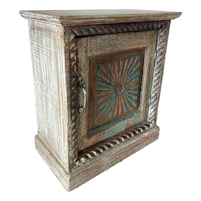 Ailiana 53cm W Solid Wood Bedside Table
