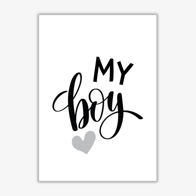 My Boy - Print, 42 cm H x 30 cm W x 1 cm D, No Frame