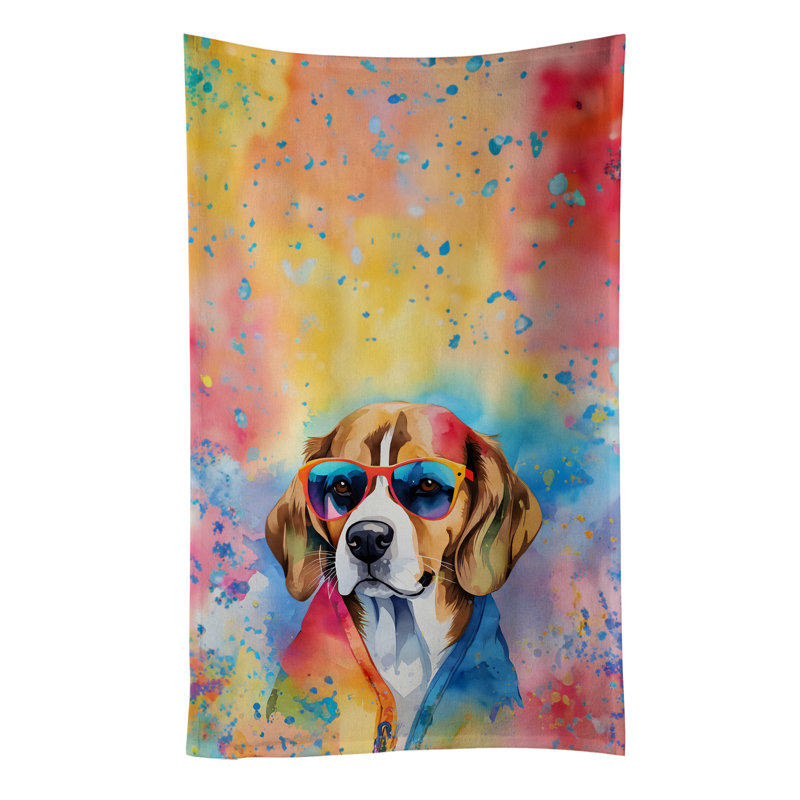 Serviette de cuisine Beagle Hippie Dawg