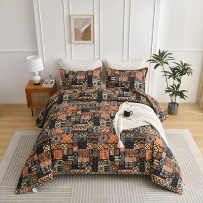 2/3 Piece Bedroom Comforter Set Soft And Complex Pattern Bohemian Style Print All Year Round