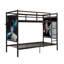 Lit gain de place avec rangement, cadre en métal de 197 cm, style moderne pour maison familiale