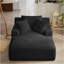 Très grande chaise longue d'intérieur, canapé rembourré en velours côtelé moderne, aucun assemblage requis, canapé-lit confortable pour le salon, le bureau-1414765507