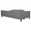 Twin Size L-Shaped Linen Daybed, With Solid Wood Legs-1502468353-1502468352