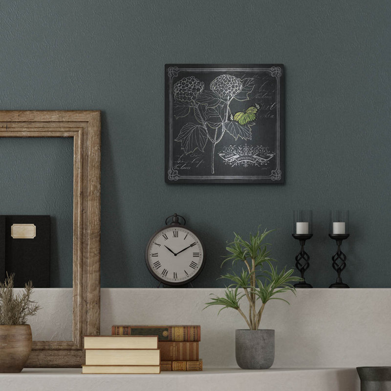 «August Chalkboard Botanical 1» par Augusta, H 12 po x l 12 po