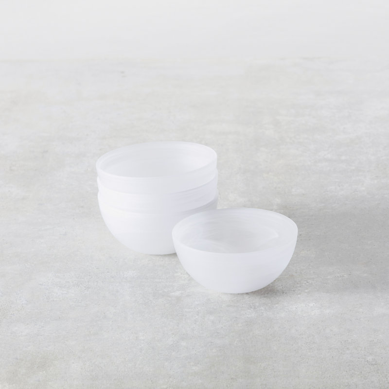 La Jolla Glass Dinnerware 6" / 22oz. Cereal Bowl, White
