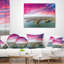 Coussin lombaire en nuage rouge sydney cityscape