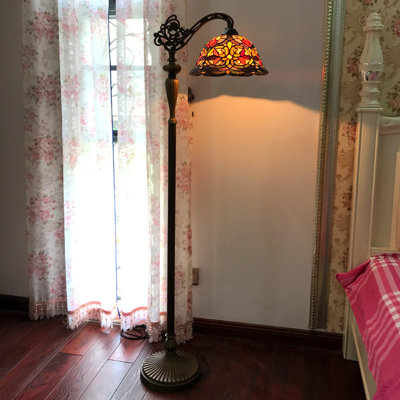 Taner 60'' Dark Antique Bronze Arched Floor Lamp