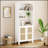 Tall With 5 Tier Wooden Shelves,  For Stylish And Functional Storage In Any Room-639138533