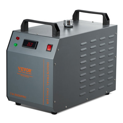 Industrial Water Chiller, CW-3000, 80W Air-Cooled Industrial Water Cooler Cooling System With 12 L Water Tank Capacity 12 L/Min Maximum Flow Rate, For Laser Engraving Machine Cooling Machine
