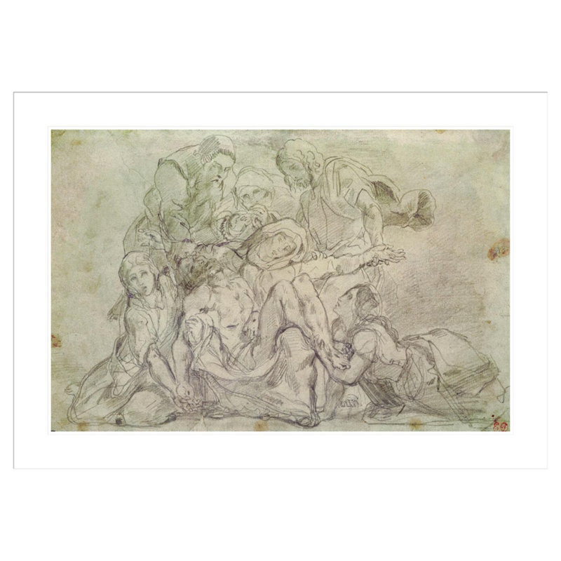 Pieta by Eugène Delacroix -Framed Giclee Print, 29.86" H x 41.5" W