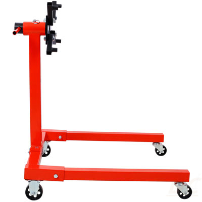 Engine Stand, 1500 LBS Motor Stand With 4 Wheels, 360 Degree Rotating Head & 4 Adjustable Arms,Metal Engine Holder For Garage, Auto Repair, Red