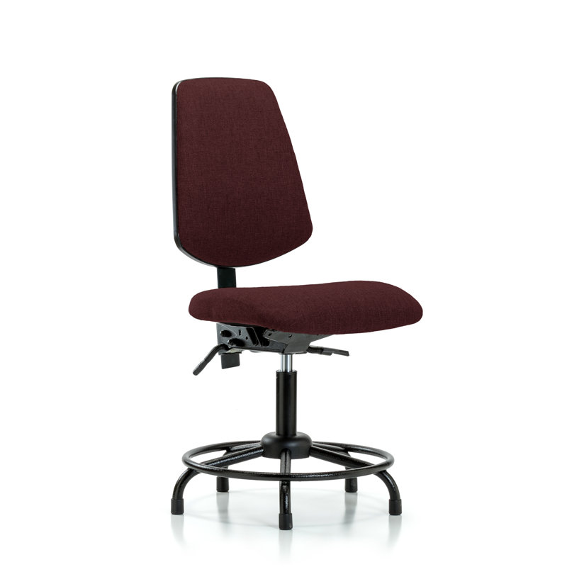 Chaise de dessinateur ergonomique Caius, Bourgogne, Non inclus, Non