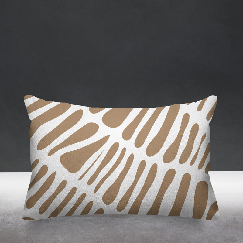 Locke Tribal Outdoor Rectangular Pillow Cover & Insert, Beige