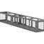 Tunnel de jeu d'extérieur pour chat avec une conception flexible, connecte les fenêtres et les maisons, convient aux chats de moins de 10 lb, maison polyvalente gris foncé, cages, fabrication robuste, gris, lb
