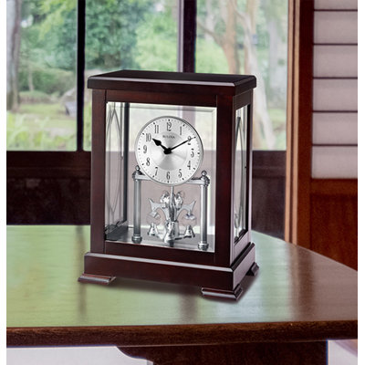 Glam Solid Wood Quartz movement / Crystal Clock in Black