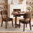 Mid-Century Upholstered Solid Wood Side Chair  Set of 2-1194623117