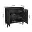 Armoire vintage avec tablettes réglables, buffet avec creux sculpté -1795574743