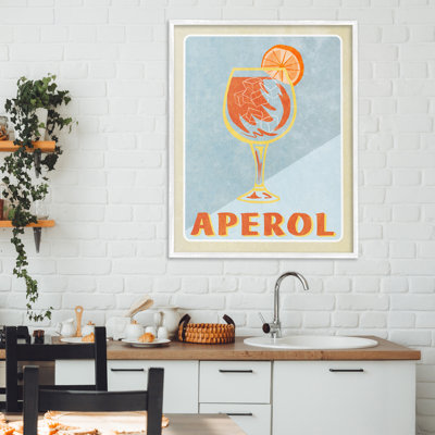 Giclée vintage encadrée, conception par Elizabeth Medley