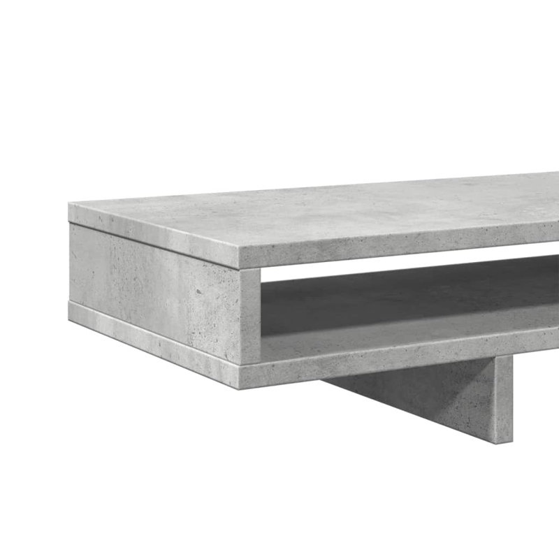 Balzarotti Manufactured Wood Monitor Stand, 15cm H x 100cm W x 27cm D, Concrete Grey