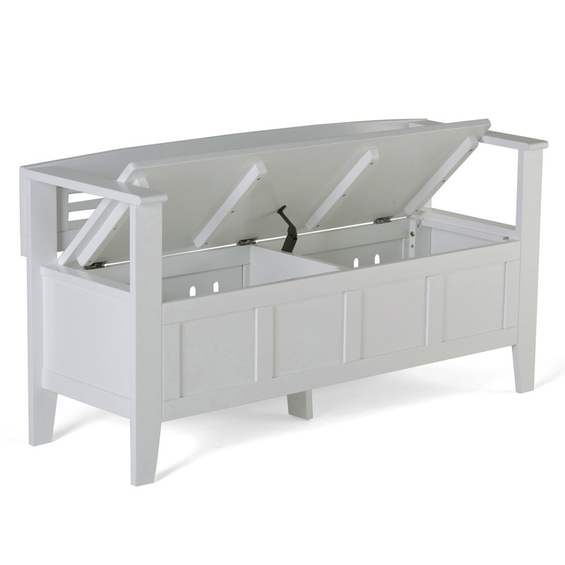 Banc de rangement pour hall d'entrée, Blanc