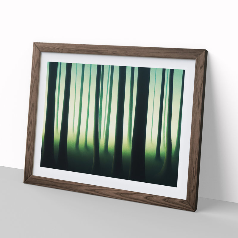 A Timeless Forest - Single Picture Frame Print, Walnut, 46cm H x 64cm W x 2cm D
