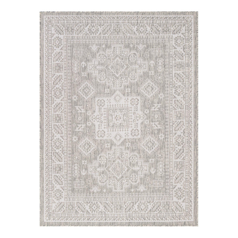 Tapis intérieur / extérieur beige Danera, Rectangle 5 pi 3 po x 7 pi 1 po