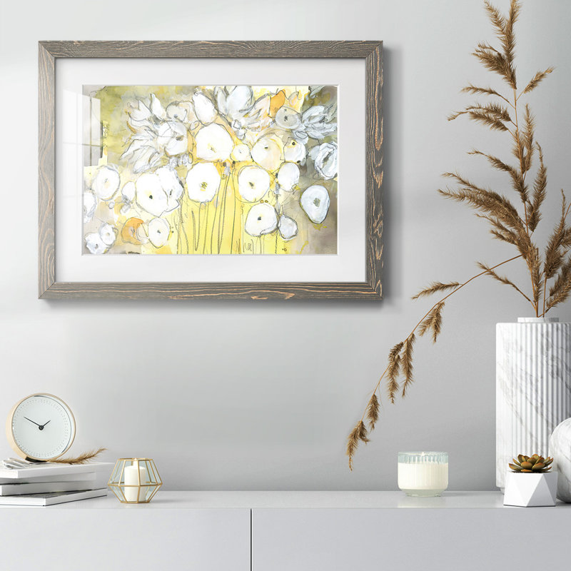 «Heirloom Treasure II», reproduction encadrée rustique avec tableau mat, Gris, H 22 po x l 32 po x P 1,5 po