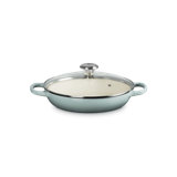 Le Creuset Enameled Cast Iron Signature Round Braiser With Glass Lid, 2.25 Qt., Olive