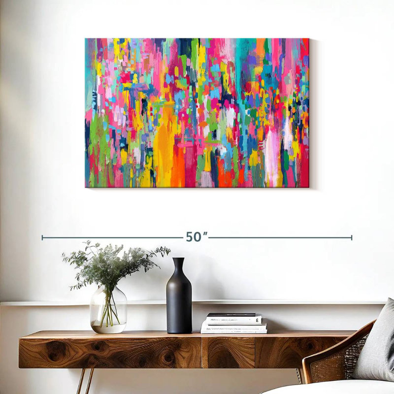 Avery Abstract Vibrant Mix IV, H 24 po x l 36 po