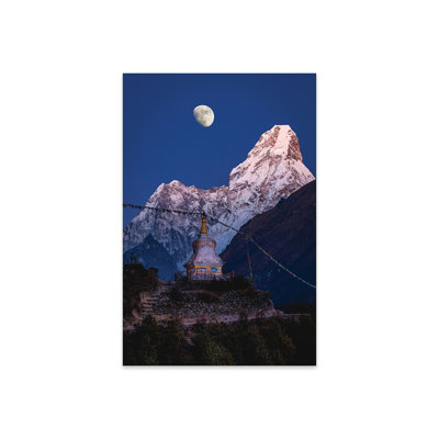 Nepal Himalayas Mount Everest And Moon Blue Hour I On Plastic/Acrylic by Alex G Perez Painting -  Millwood Pines, 47AFB811EC6A4EDEB1A681C7055FE7B8