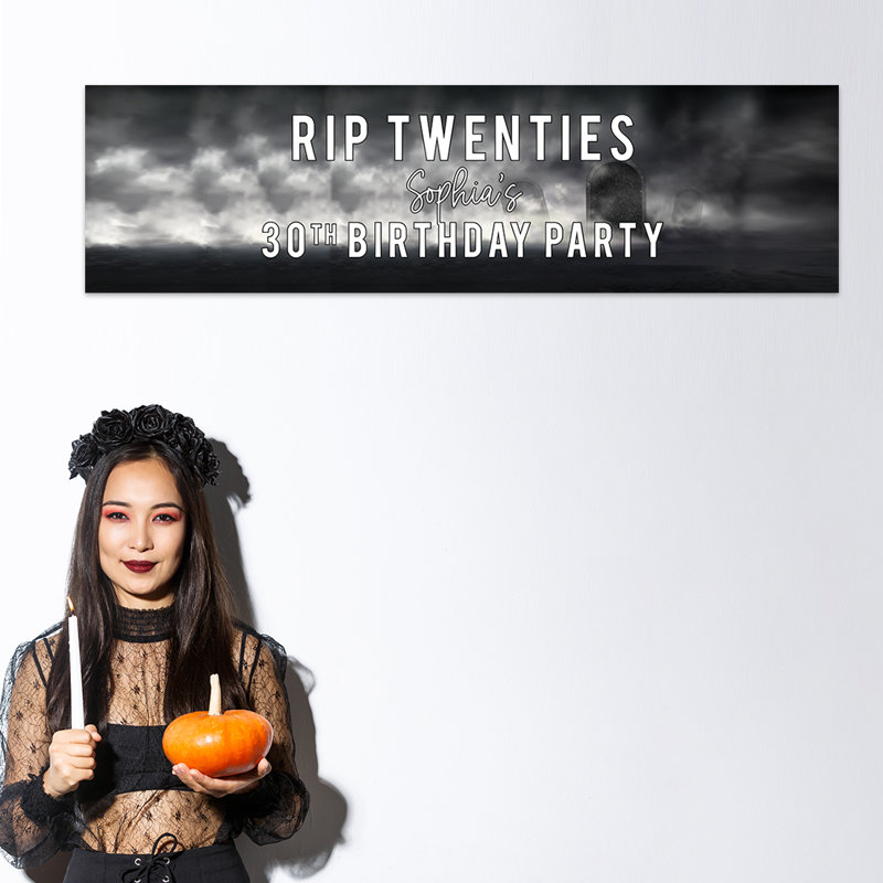 Bannière d'Halloween en papier, Oui