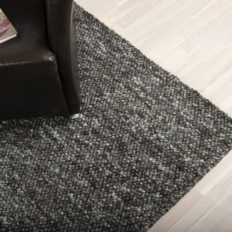 Jenks Solid Colour Hand Woven Area Rug, Rectangle 140 x 200cm