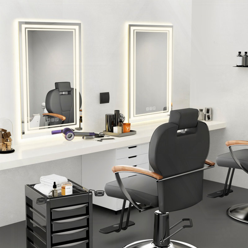 LED Bathroom Mirror Front and Backlight, 40"  x 24"