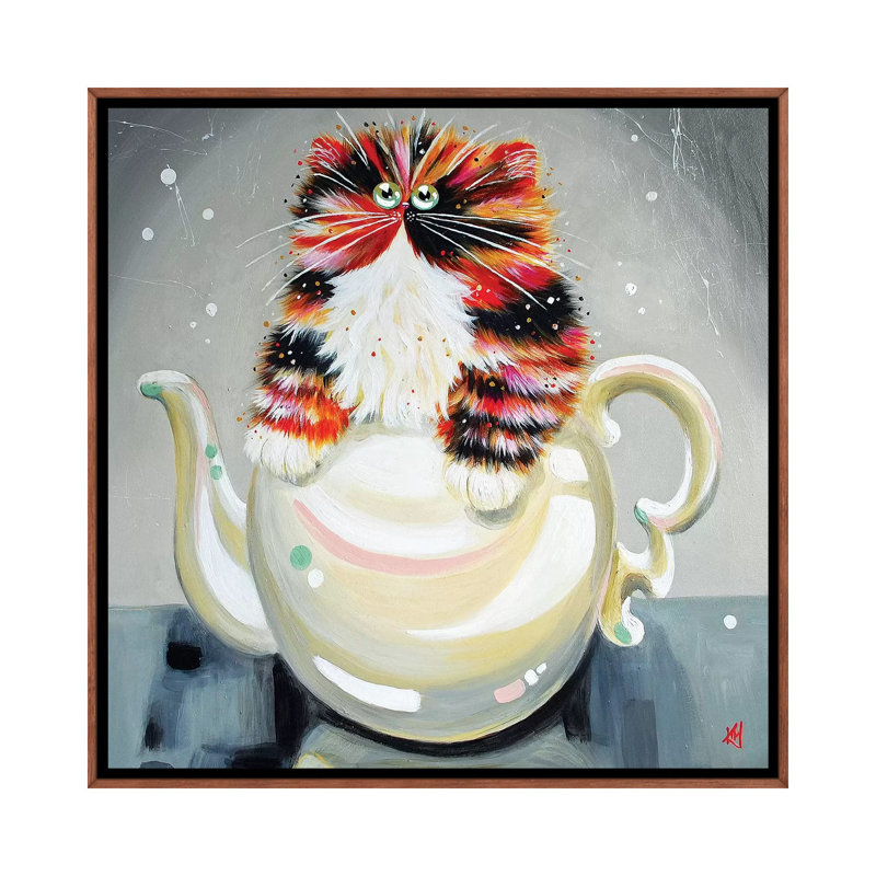 Oolong par Kim Haskins - reproduction d'art, Pas de tapis, H 18 po x l 18 po x 1,5 po