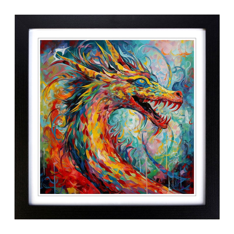 Single Picture Frame Print on Wood, Black