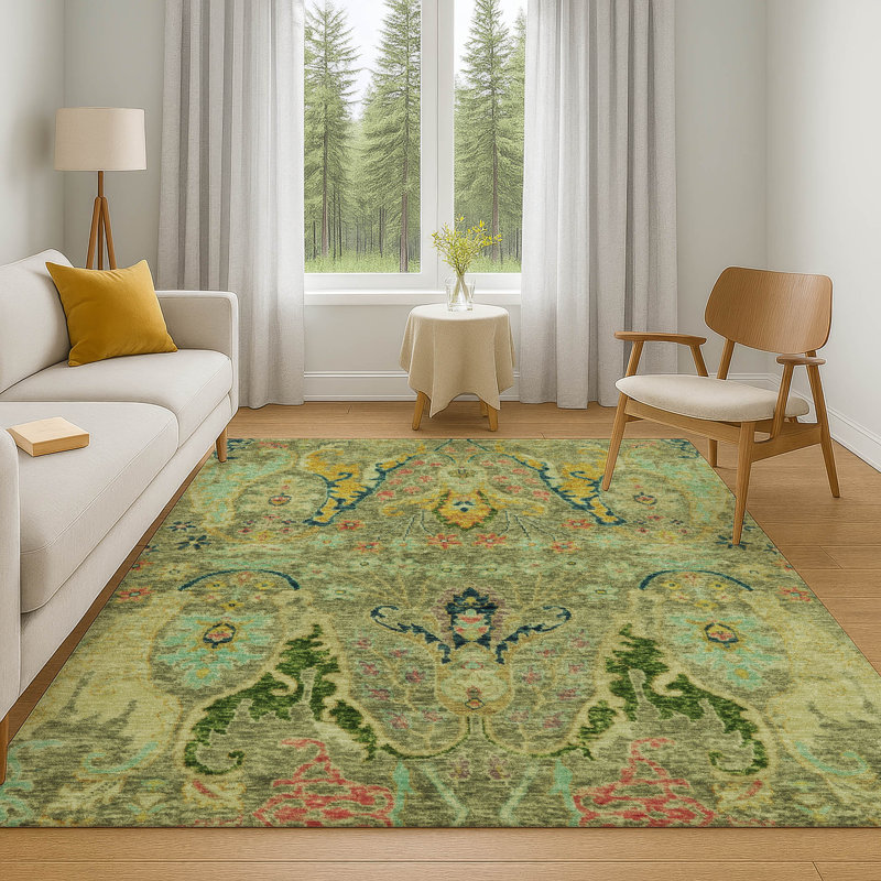 Premium Machine Washable Mayfield AMF1932 Modern Rug, Rectangle 5' x 7'6"