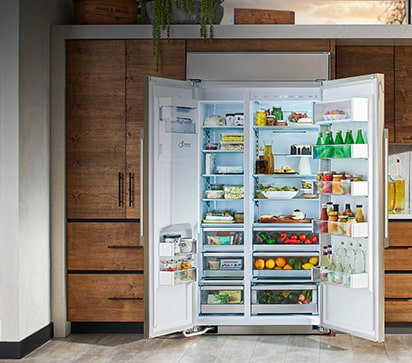 42" Width Counter Depth Side by Side 25.6 cu. ft. Smart Refrigerator