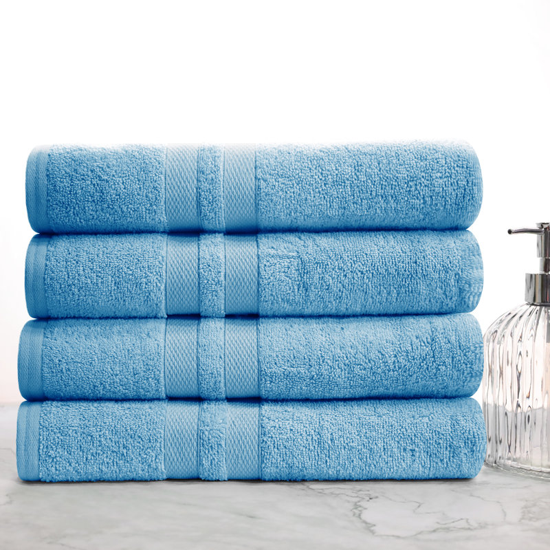 Blue Nile Mills Midweight Bath Towel, Denim Blue